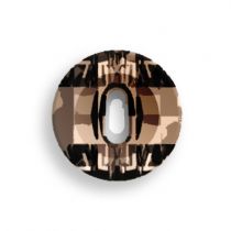 Bouton rond 3016 - 12 mm light colorado topaz Cristal Swarovski x1