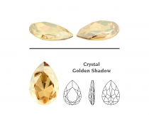 Cabochon 4327 Crystal golden Shadow 30x20mm x1