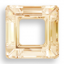 Cabochon 4439 Cosmic Square Crystal golden shadow 20mm x1 Cristal Swarovski