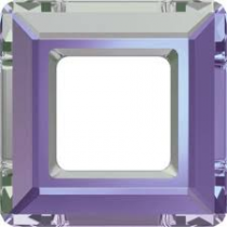 Cabochon 4439 Cosmic Square Crystal Light Vitrail Foiled 20mm x1 Cristal Swarovski