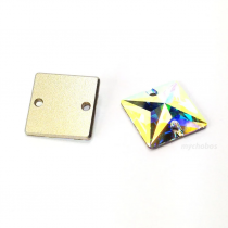 Cabochon carré 3240-22mm Crystal AB cristal swarovski