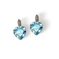 Cabochon Coeur 4800 -11x10 mm Aquamarine Cristal swarovski x1