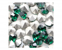 Cabochon Coeur 4800 -11x10 mm Emerald Cristal swarovski x1