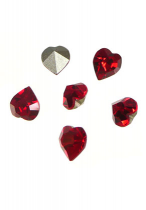 Cabochon Coeur 4800 -11x10 mm Light Siam Cristal swarovski x1