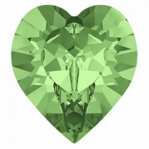 Cabochon Coeur 4800 -11x10 mm Peridot Cristal swarovski x1