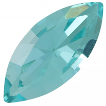 Cabochon Navette 4200-10x5mm- Aquamarine x1 cristal Swarovski