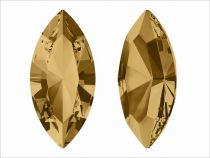 Cabochon Navette 4200-10x5mm- Golden Shadow x1 cristal Swarovski