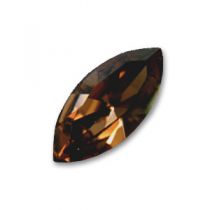 Cabochon Navette 4200-10x5mm- Smoked Topaz x1 cristal Swarovski