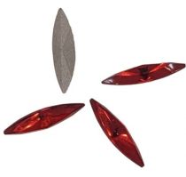 Cabochon Navette 4200-15x4mm- Light Siam x1 cristal Swarovski