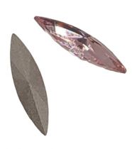 Cabochon Navette 4200-15x4mm-Rose Light x1 cristal Swarovski