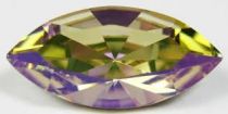 Cabochon Navette 4200-15x7mm- Crystal luminous Greenx1 Cristal Swarovski