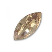 Cabochon Navette 4200-15x7mm- Gold Shadow x1 cristal Swarovski