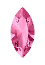 Cabochon Navette 4200-15x7mm- Rose x1 cristal Swarovski