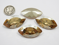 Cabochon Navette 4227-32x17mm- Couleur Crystal Golden Shadow  x1  Swarovski