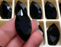 Cabochon Navette 4227-32x17mm- Couleur Jet x1  Swarovski