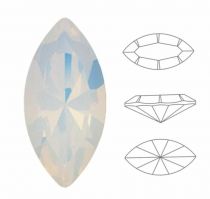 Cabochon Navette 4231-10x5mm- Couleur White Opal x1  Swarovski