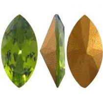 Cabochon Navette 4231-15x7mm- Olivine x1 Cristal Swarovski