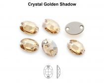 Cabochon Ovale 3210 à coudre 16x11mm- crystal golden shadow x 1 cristal swarovski