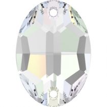 Cabochon Ovale 3210 à coudre 16x11mm- crystal x 1 cristal swarovski