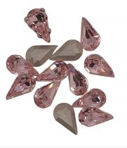 Cabochon poire 4300 Light Rose 10x6mm x1 cristal swarovski