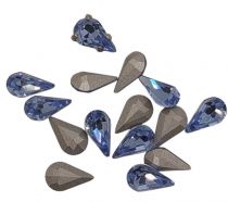 Cabochon poire 4300 light sapphire10x6mm x1 cristal swarovski