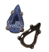 Cabochon poire 4300 light sapphire10x6mm x1 cristal swarovski