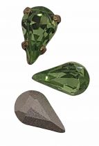 Cabochon poire 4300 peridot 10x6mm x1 cristal swarovski