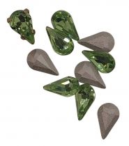 Cabochon poire 4300 peridot 10x6mm x1 cristal swarovski