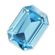 Cabochon Rectangle 4610-18x13mm Aquamarine x1 Cristal Swarovski