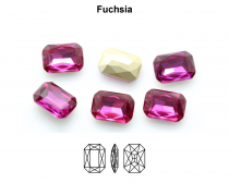 Cabochon Rectangle 4627-27x18.5mm Fuchsia x1- Cristal Swarovski