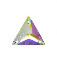 Cabochon Triangle 3270 à coudre 16mm- crystal x 1 cristal ab swarovski