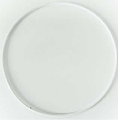 Cercle nu en métal finition Epoxy blanc diamètre 5 cm - Perlesalouest