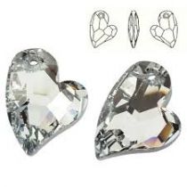 Coeur Asymetrical 6261-27 mm Crystal Comet Argent Light x1