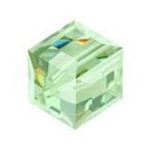 Cubes 5601 Chrysolite 8mm x1 Cristal Swarovski