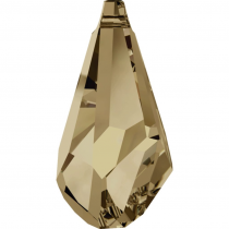 Goutte Polygon 6015- 21mm-Crystal Golden shadow x1