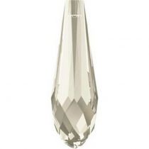 Goutte pure drop 6530- 20mm-Crystal-Silver-shade- x1