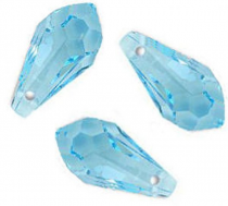 Gouttes 6000 Aquamarine 11x5.5 mm x 2 Cristal Swarovski