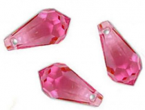 Gouttes 6000 Rose 11x5.5 mm x 2 Cristal Swarovski