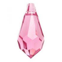 Gouttes 6000 Rose 11x5.5 mm x 2 Cristal Swarovski