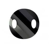 Intercalaire Twist 3221 Jet-noir -18mm - X1 Cristal Swarovski