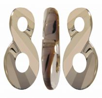 L\'infini de Swarovski ref 6792-18mm crystal metallic light gold2x -x1