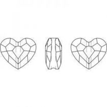 Love Bead 5741 8 mm Crystal AB x1