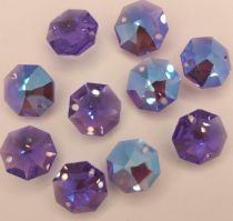 Octogone 8116- Crystal Amethyst Blue AB -14mm - 2 trous x1