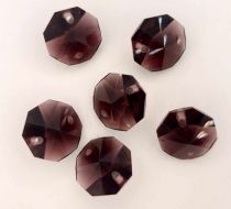 Octogone 8116- Crystal Burgundy-14mm - 2 trous x1