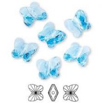 Papillon 5754 8 mm Aquamarine x1 Cristal Swarovski