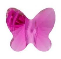 Papillon 5754 8 mm Fuchsia x1 Cristal Swarovski