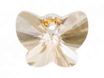 Papillon 6754 18 mm Crystal Golden shadow x1 Cristal Swarovski