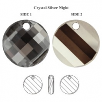 Pendent Twist 6621- Crystal silver Night -18mm - X1