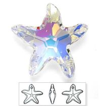 Pendentif 6723 étoile de mer 28mm Cristal AB Swarovski