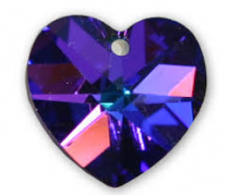 Pendentif Coeur 6202-10,3x10mm Crystal Heliotrope x1 Swarovski